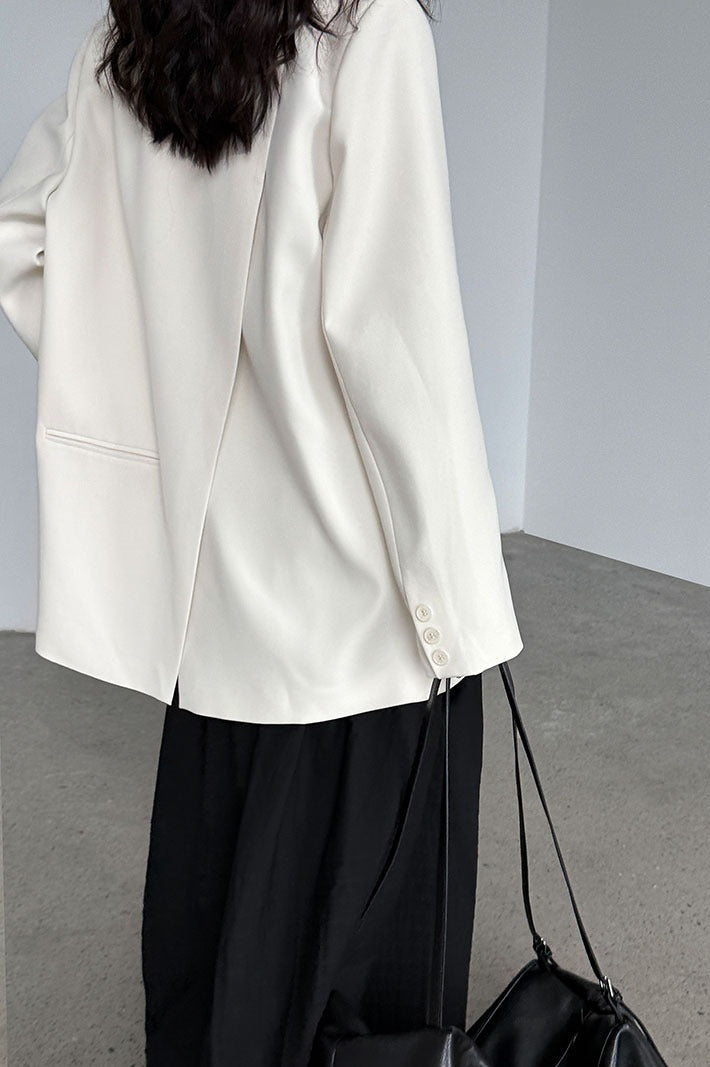 Split Back Relaxed Fit Blazer
