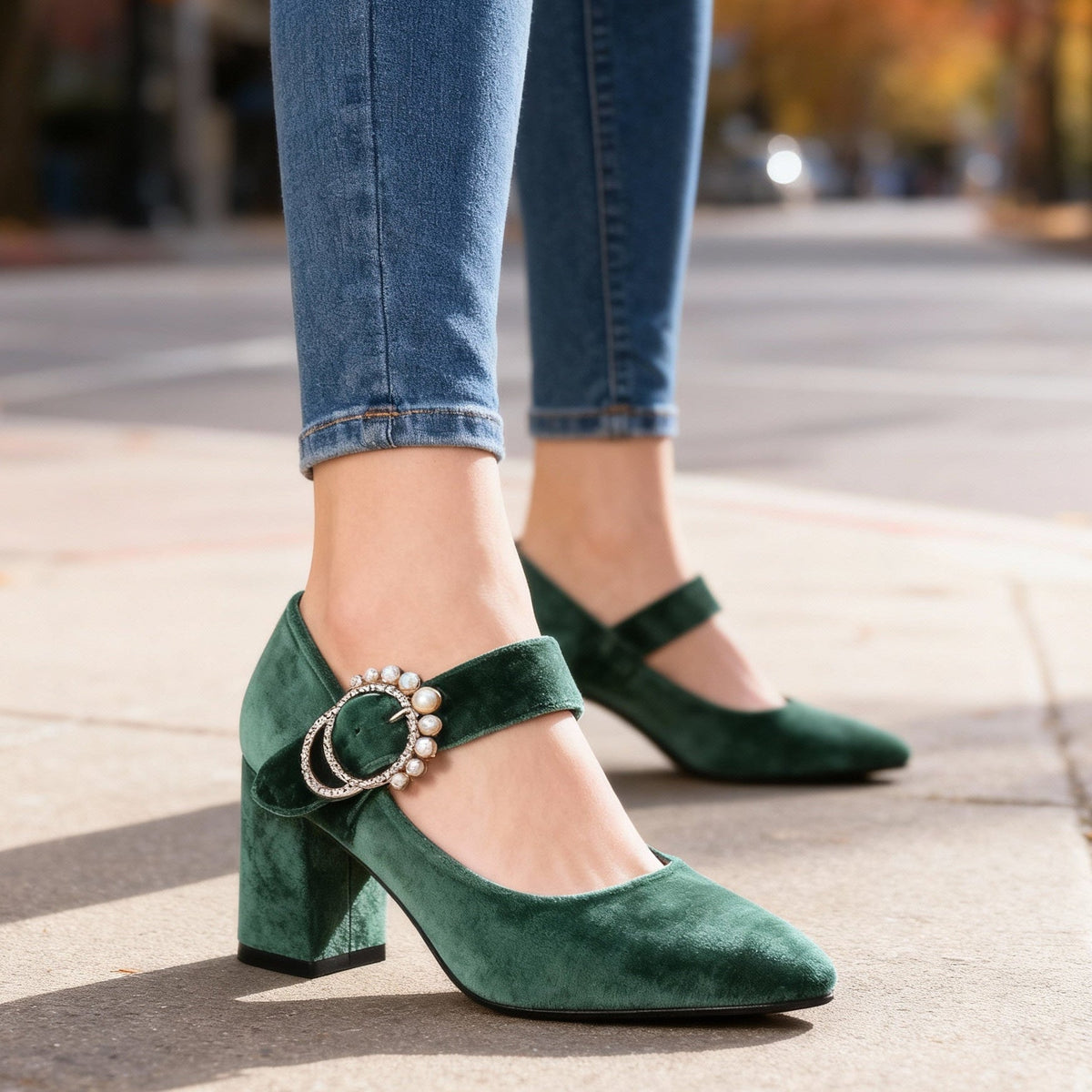 Clarissa | Women's Velvet Heels