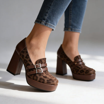 Roxanne Leopard Loafers
