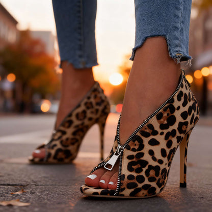 Scarlett Zipper Heels