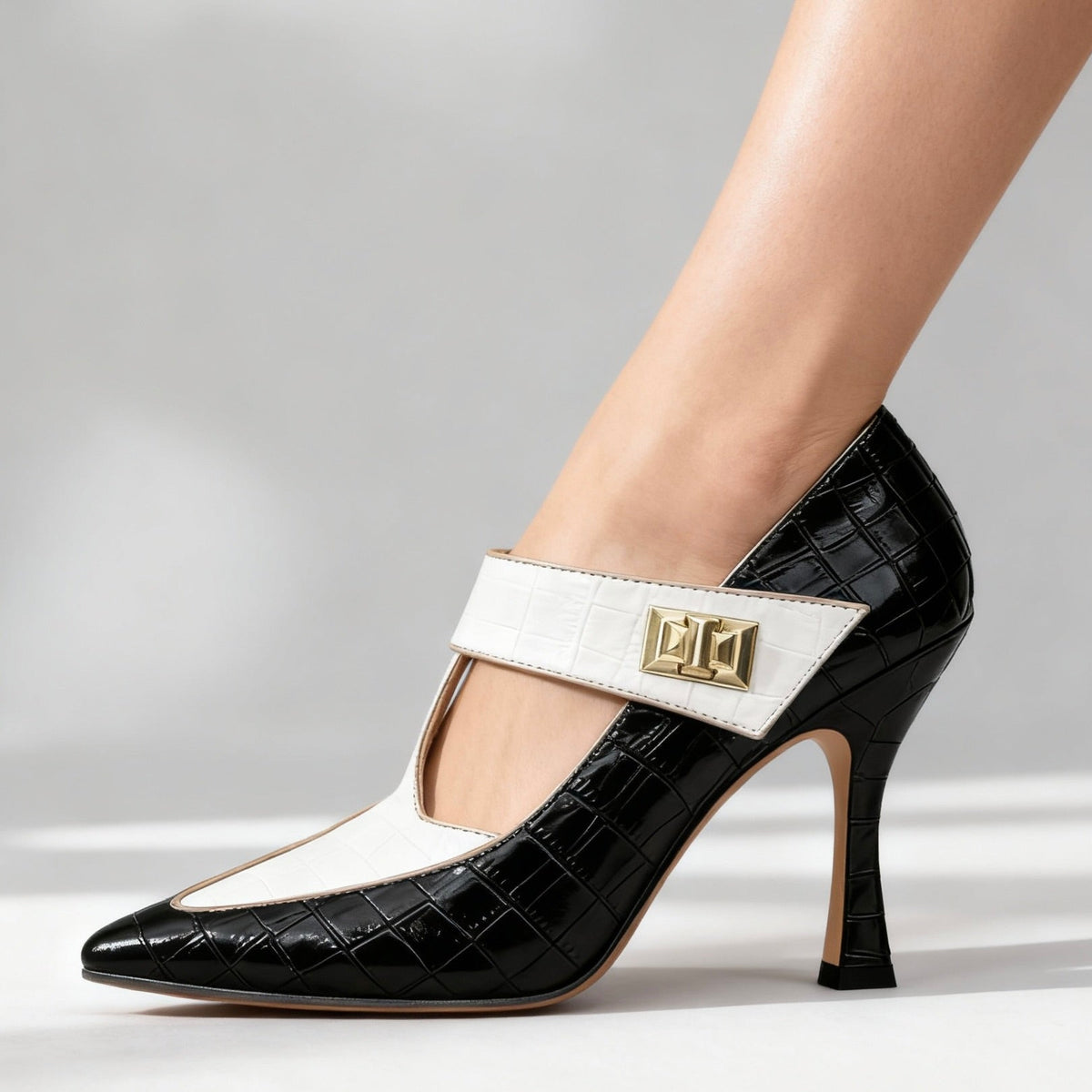 Whitney Stiletto T-Strap Heels