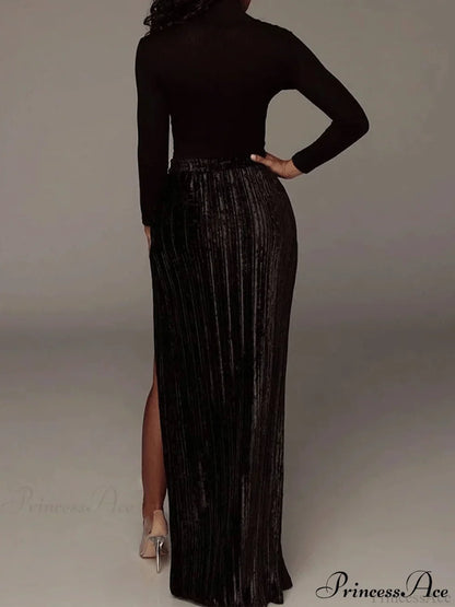 High Waisted Graceful Wide Leg Pants