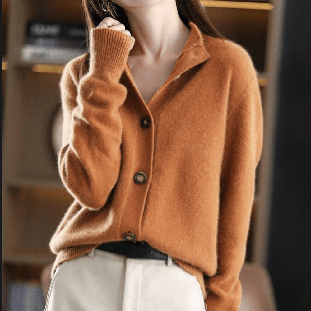 CLARA – COZY CHARM BUTTON SWEATER