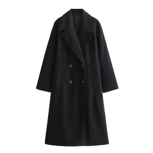 Josie Double-Breasted Long Coat