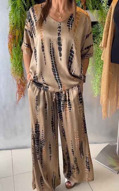 Marie – Printed Two-Piece Set