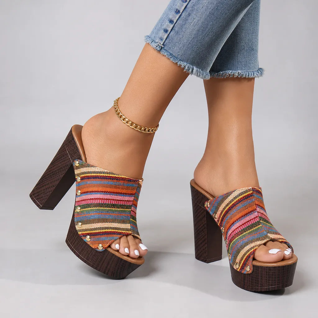 Lily | Women's Stud Platform Sandals