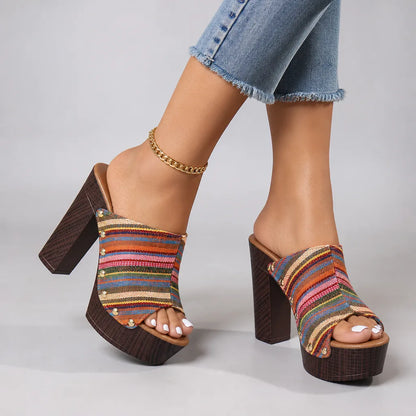 Lily | Women's Stud Platform Sandals