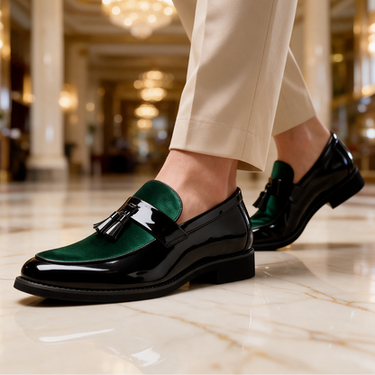 Sterling Velvet Tassel Loafers