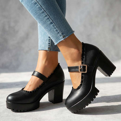 Bonnie | Women's Mary Jane Buckle Loafers