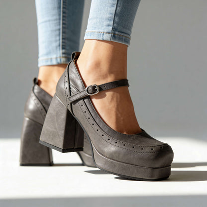 Amelia Brogue Heels