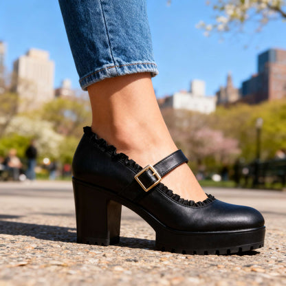 Bonnie | Women's Mary Jane Buckle Loafers