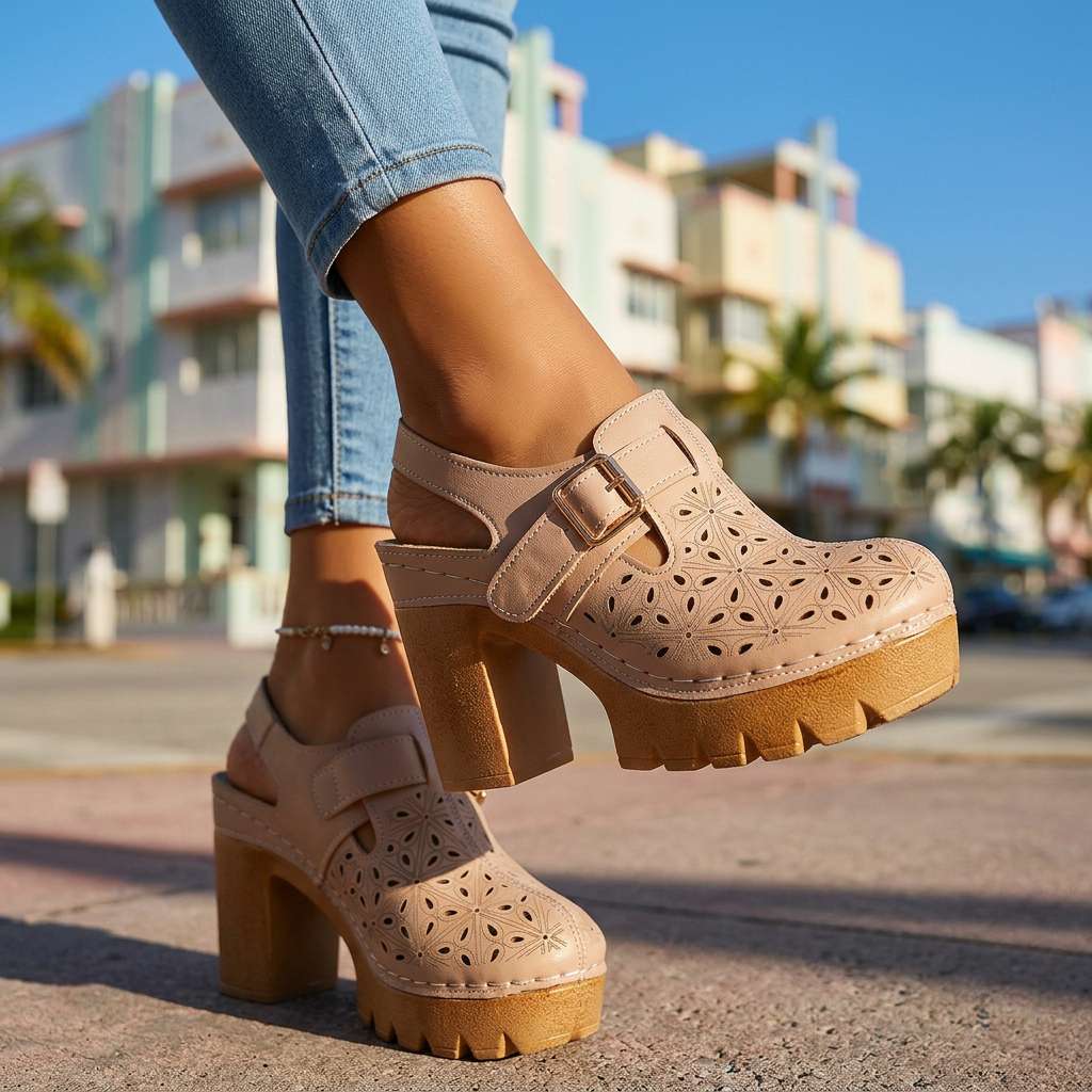 Adeline | Women's Orthopedic Platform Clogs