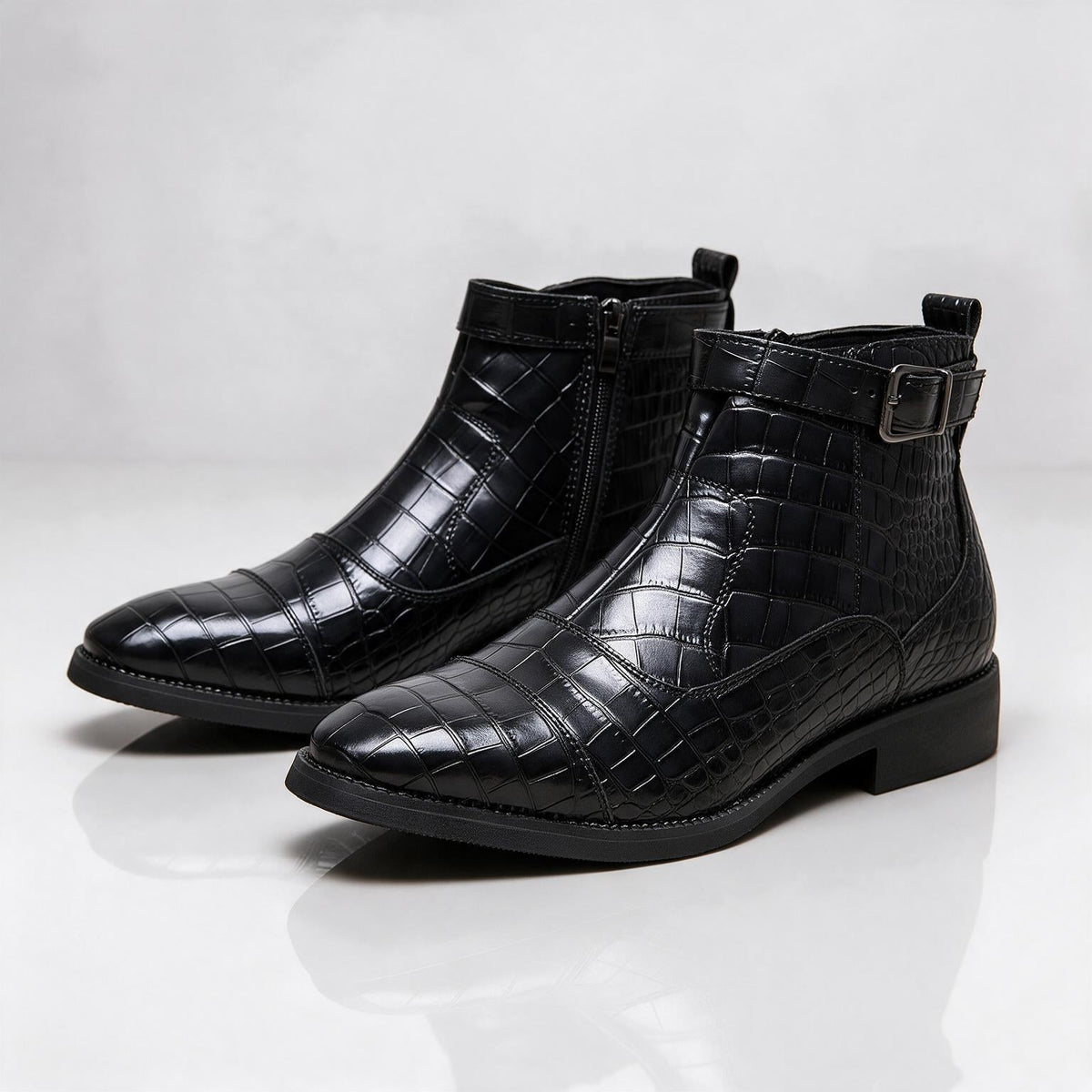 Dutton Croc Zip Boots