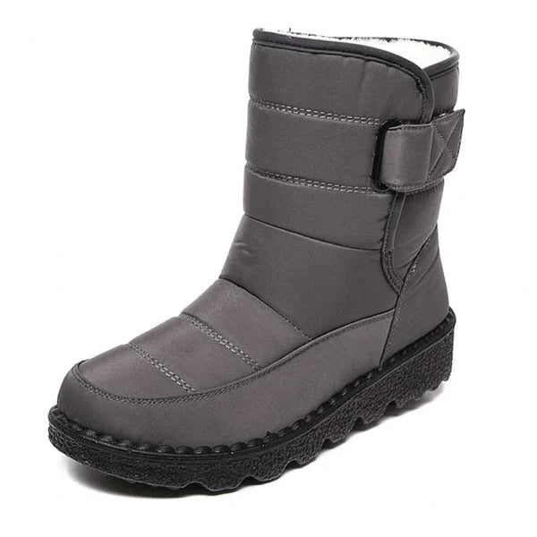 Botas Impermeables Planas Mujer Forro Cálido Velcro | Nerea