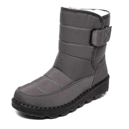 Botas Impermeables Planas Mujer Forro Cálido Velcro | Nerea