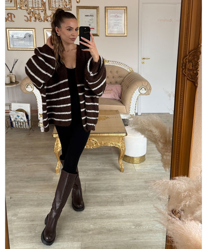 Botas Altas con Tacón Forradas Mujer | Chira Marrón