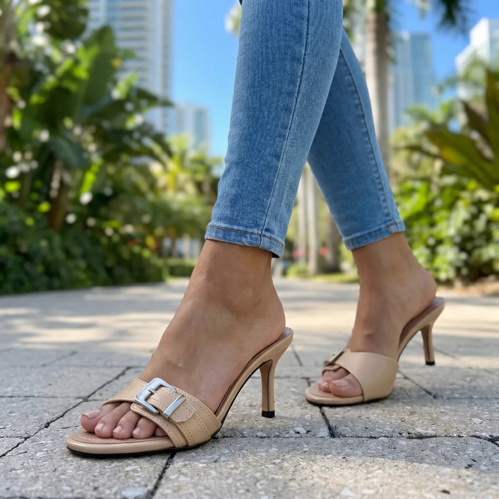 Sadie | Women's Heeled Buckle Sandals