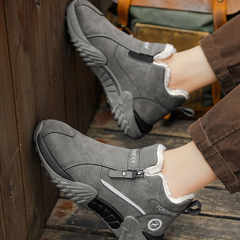 Leif | Men's Fleece-Lined Leather Winter Boots