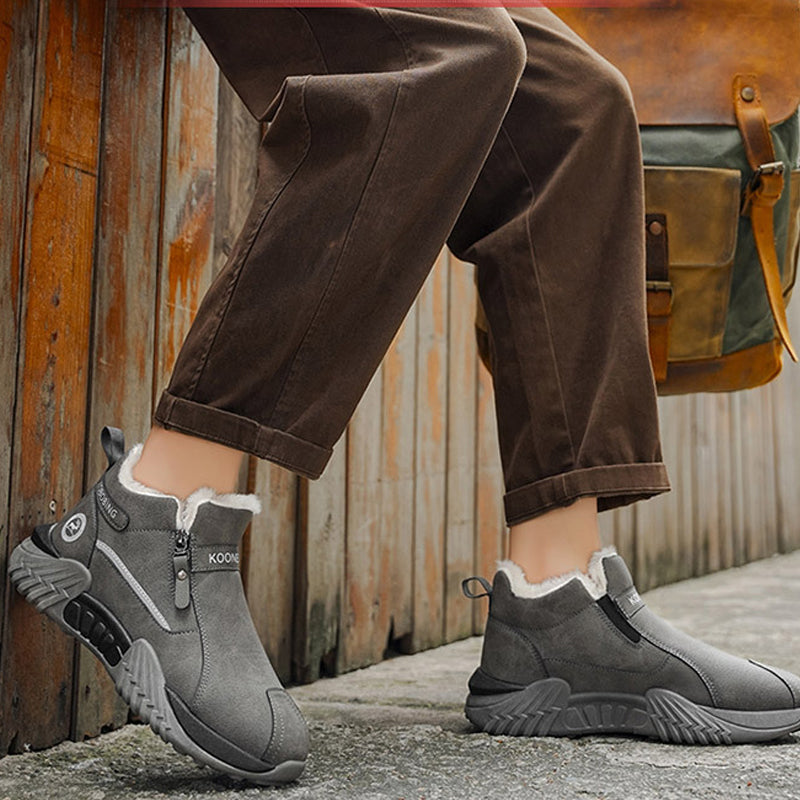 Leif | Men's Fleece-Lined Leather Winter Boots