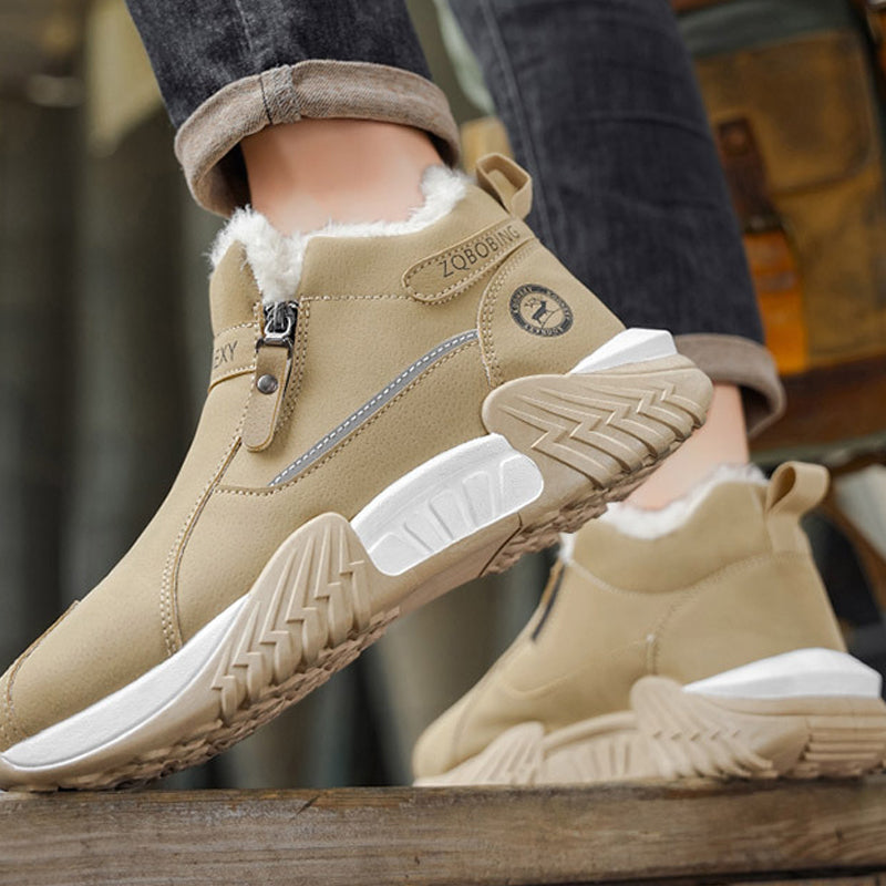 Leif | Men's Fleece-Lined Leather Winter Boots