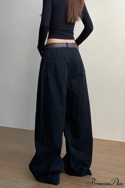 Structured Tailored Wide-Leg Cargo Pants