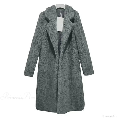 Teddy Bear Plush Turtleneck Overcoat