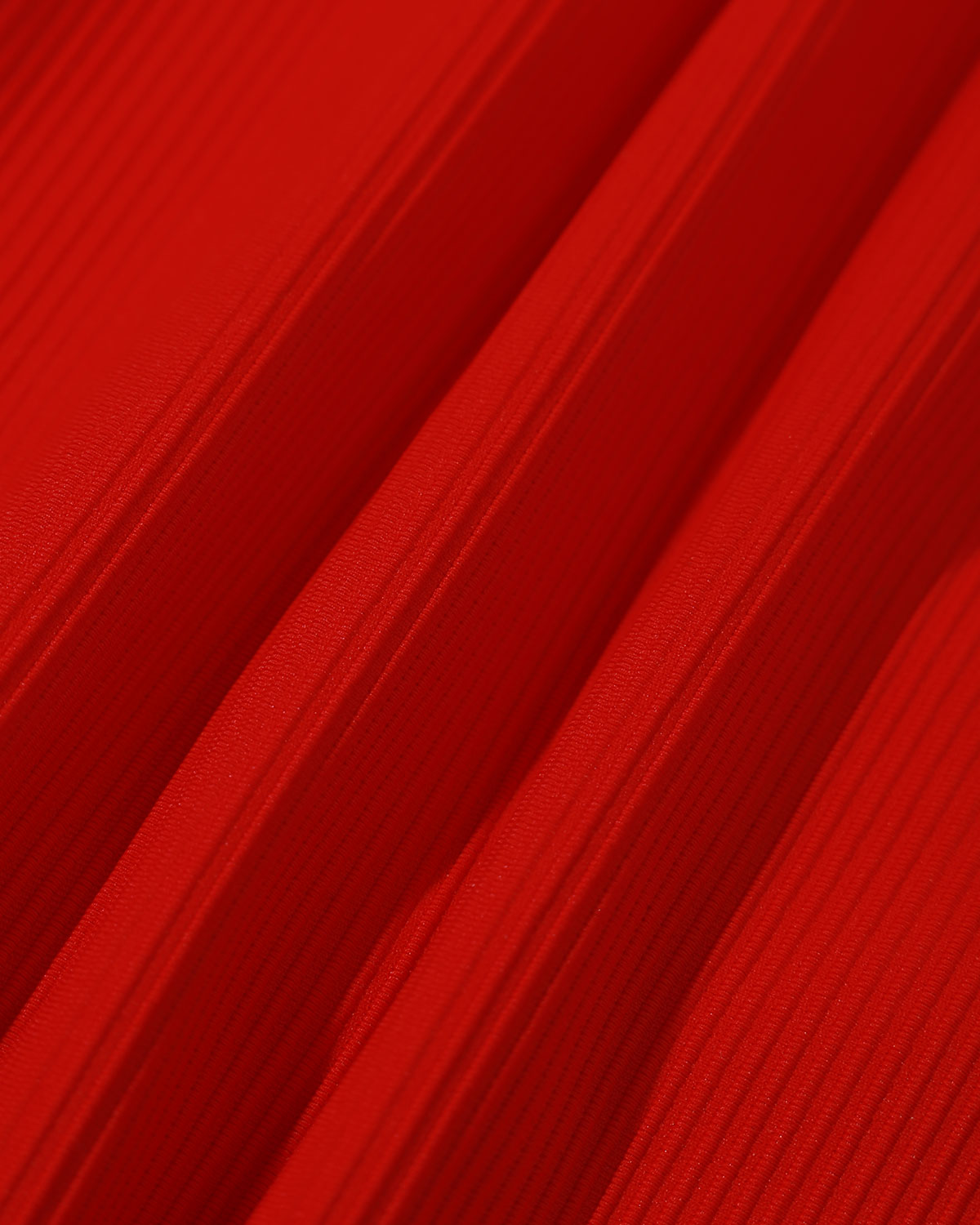 Red Cross-Back Swimsuit with Stripes