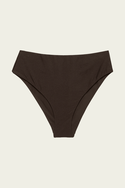 Veyra Shell Bikini Bottom in Chocolate