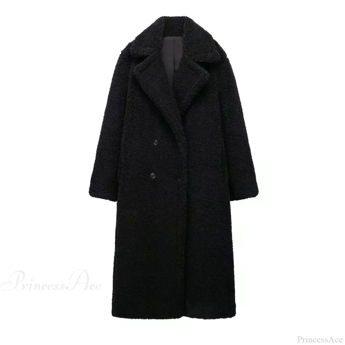Vintage Wool Blend Double-Breasted Overcoat