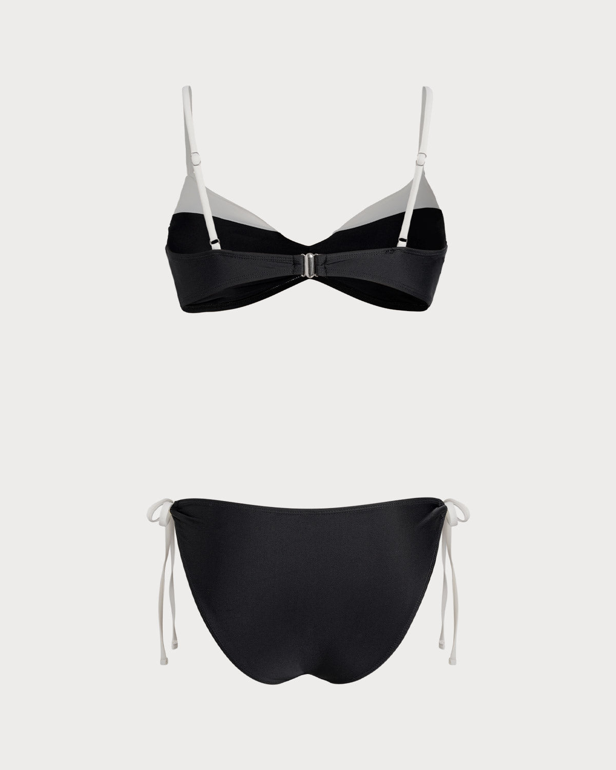 Contrast Black Bralette Bikini Sets