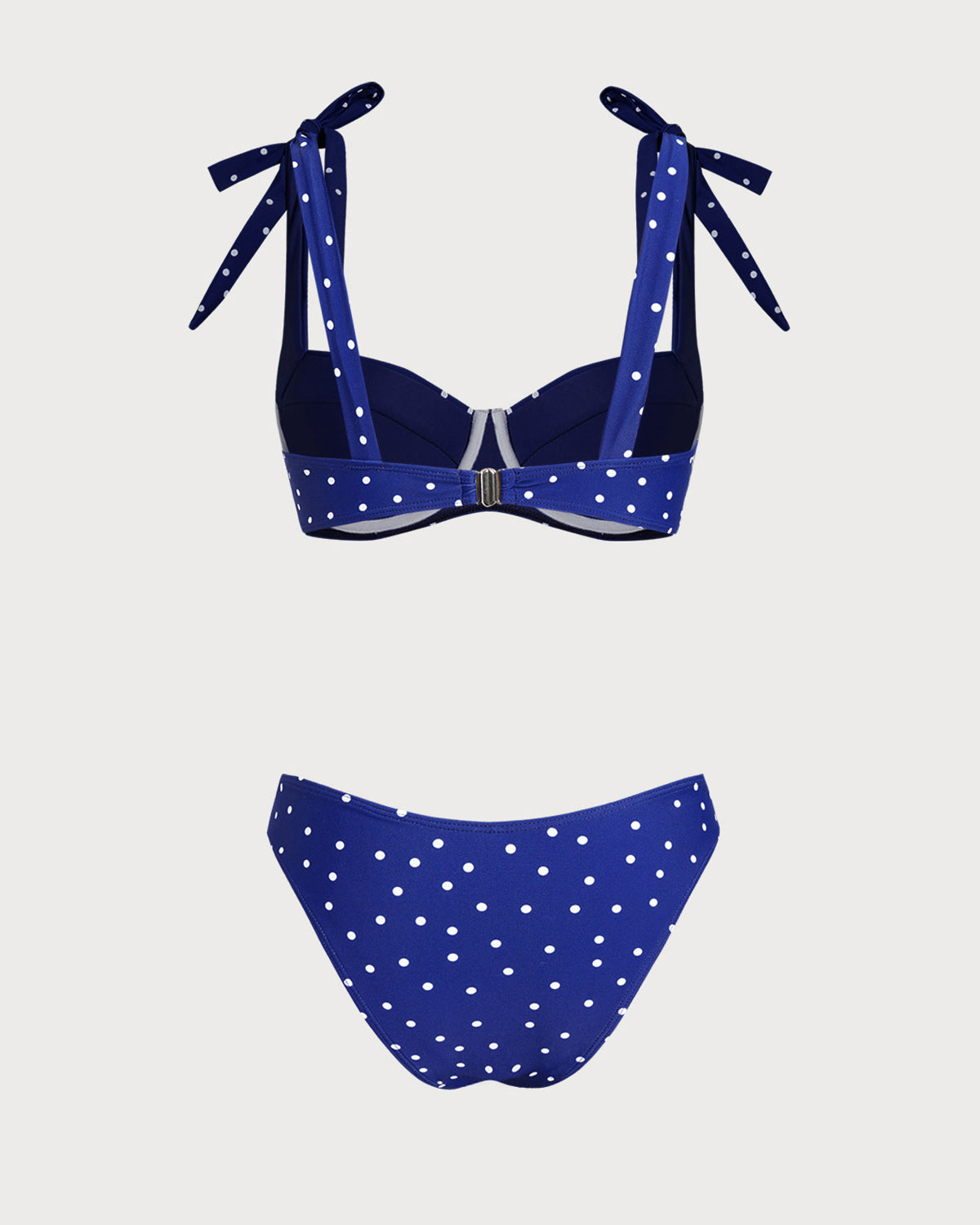 Bikini Sets with Underwire and Polka Dots in Blue