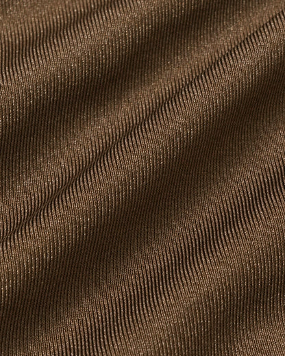 Brown Cut-Out String Bikini Set