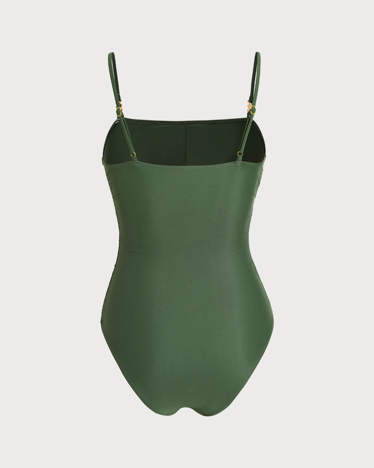 High Elasticity Green One-Piece Swimsuit