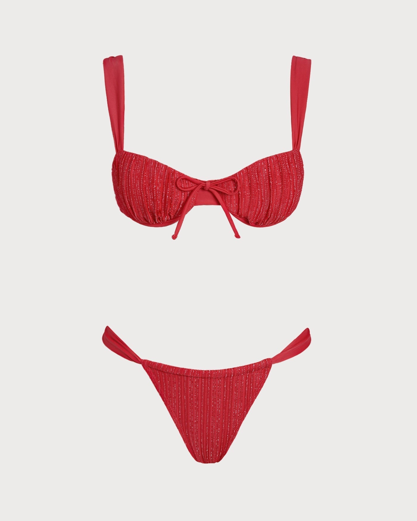 Bikini Set with Red Sequin Rings