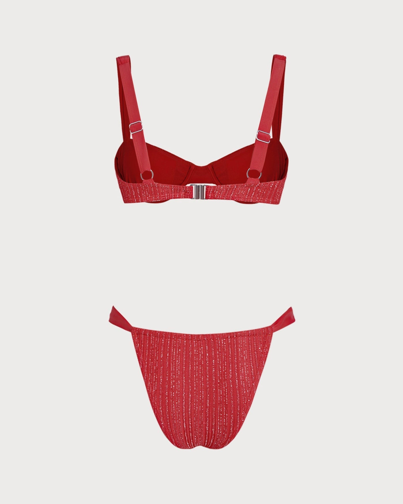 Bikini Set with Red Sequin Rings