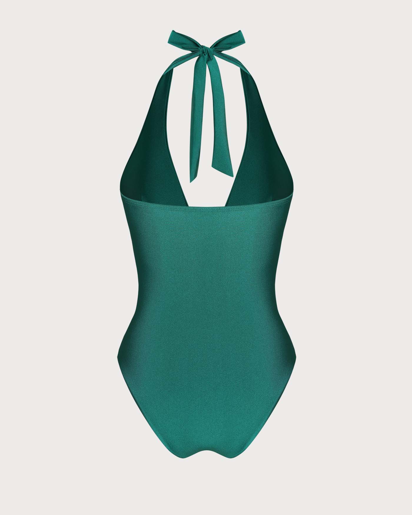 Green One-Sided Bralette with Ruffles