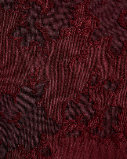 Textured Bikini with Halter in Brick Red