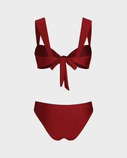 Low Waist Triangle Bikini Set