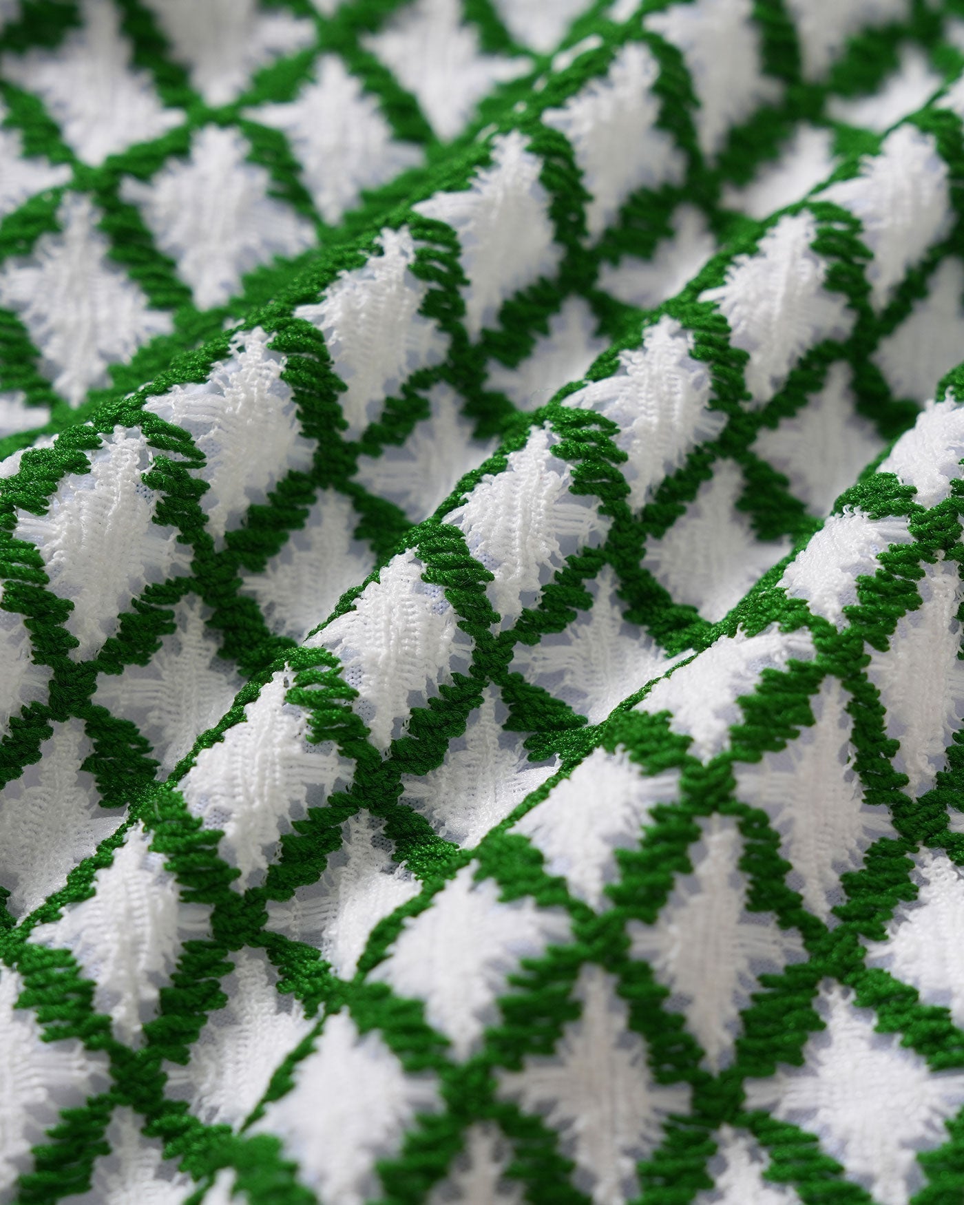 Green Striped Triangle Bikini Set