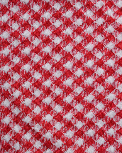 Red Checkered Triangle Bikini Set