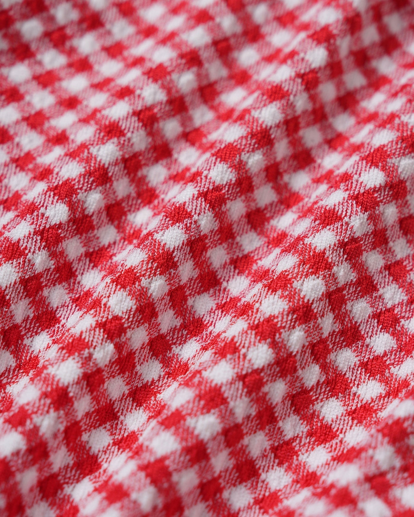 Red Checkered Triangle Bikini Set