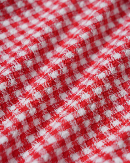 Red Checkered Triangle Bikini Set