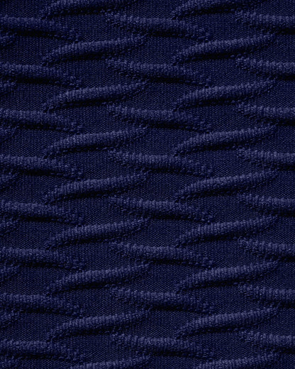 Textured Triangle Bikini Set in Royal Blue