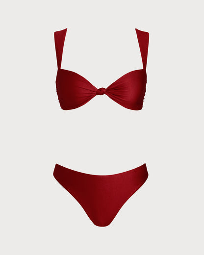 Low Waist Triangle Bikini Set