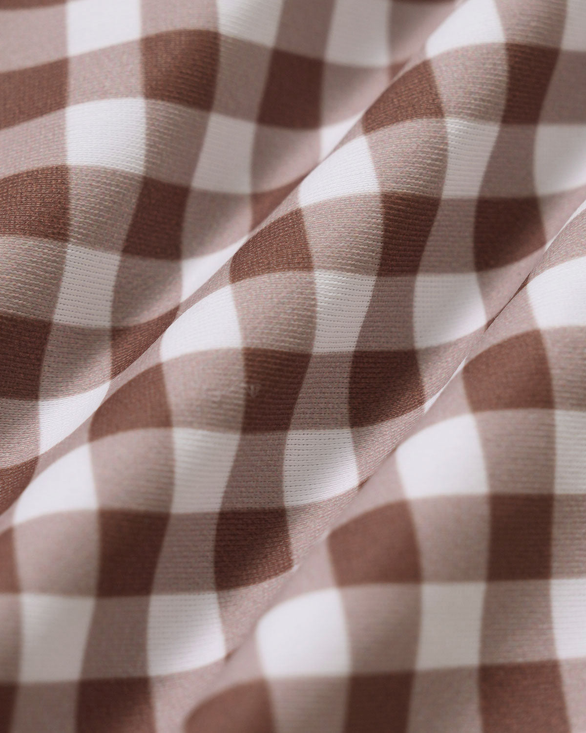 Brown Checkered Halter Bikini Sets
