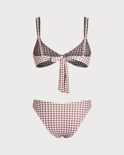 Ring O Bikini Sets in Coffee Color