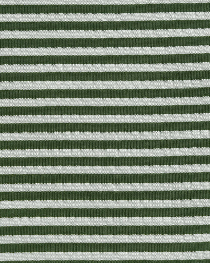 Military Green Striped Bralette Bikini Set