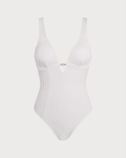 Textured White Full Body with Cut