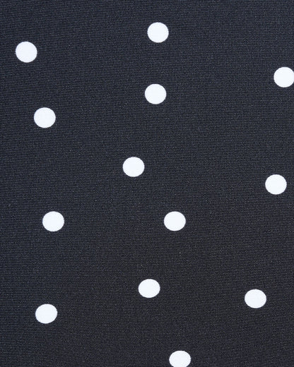 Bandeau Bikini Set with Black Polka Dots