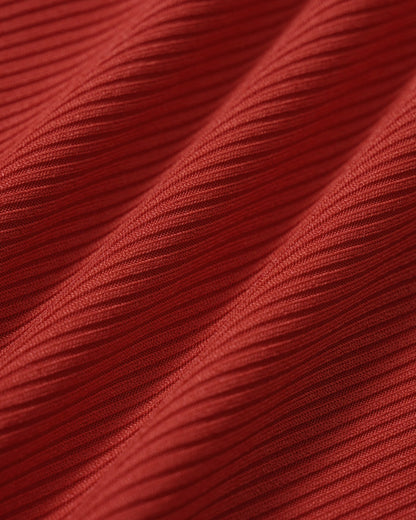 Red Triangle Halter One-Piece Swimsuit